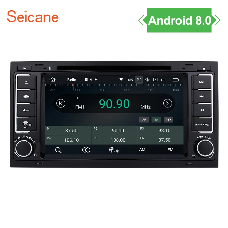 

Seicane Android 8.0 8Core RAM 4G GPS Navi Car DVD Player HeadUnit for 2003-2014 VW Volkswagen T5 Multivan Touareg Transporter
