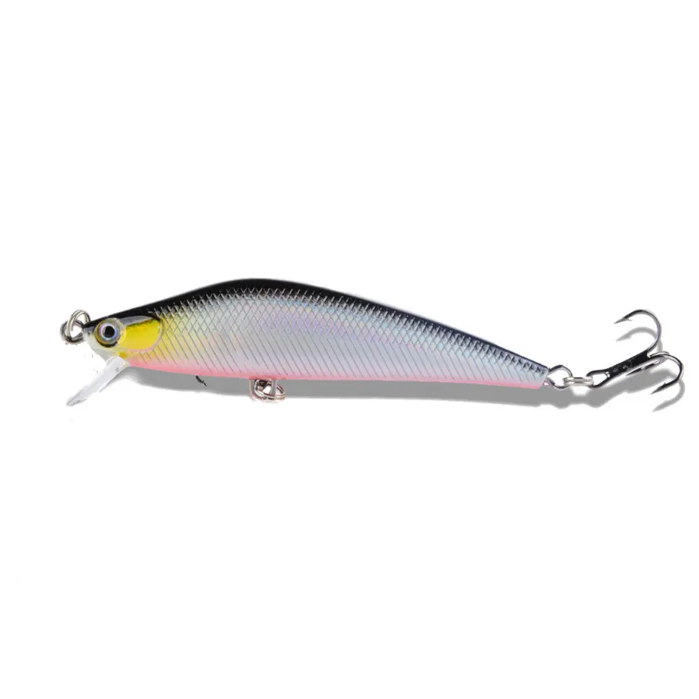 

1pcs Quality Minnow Fishing Lure 75mm 7g iscas artificiais Hard Bait Wobblers Crankbait Strong Hooks Lures For Sea Fishing