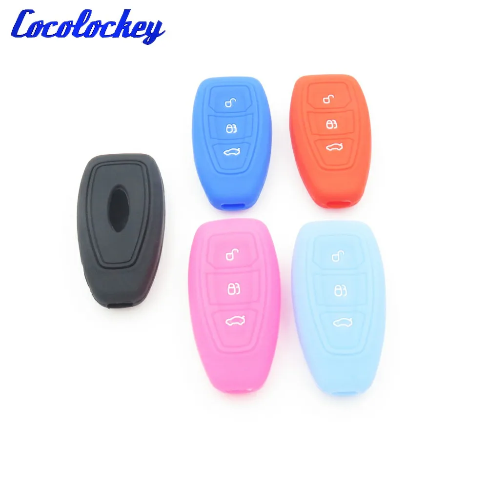 Cocolockey силиконовый чехол для автомобильного ключа Ford Mondeo S Max Kuga Grand Galaxy Focus Fiesta 3