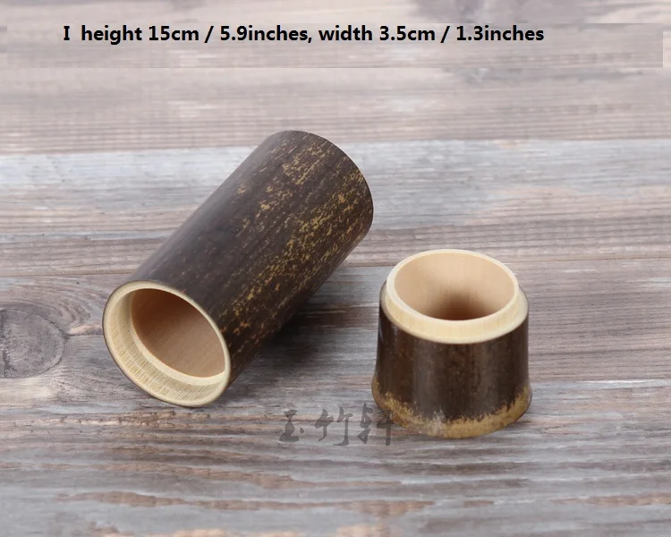Герметичны емкость для чая контейнер-цилиндр Портативный бамбуковые трубки Чай горшок Caddy - Цвет: I
