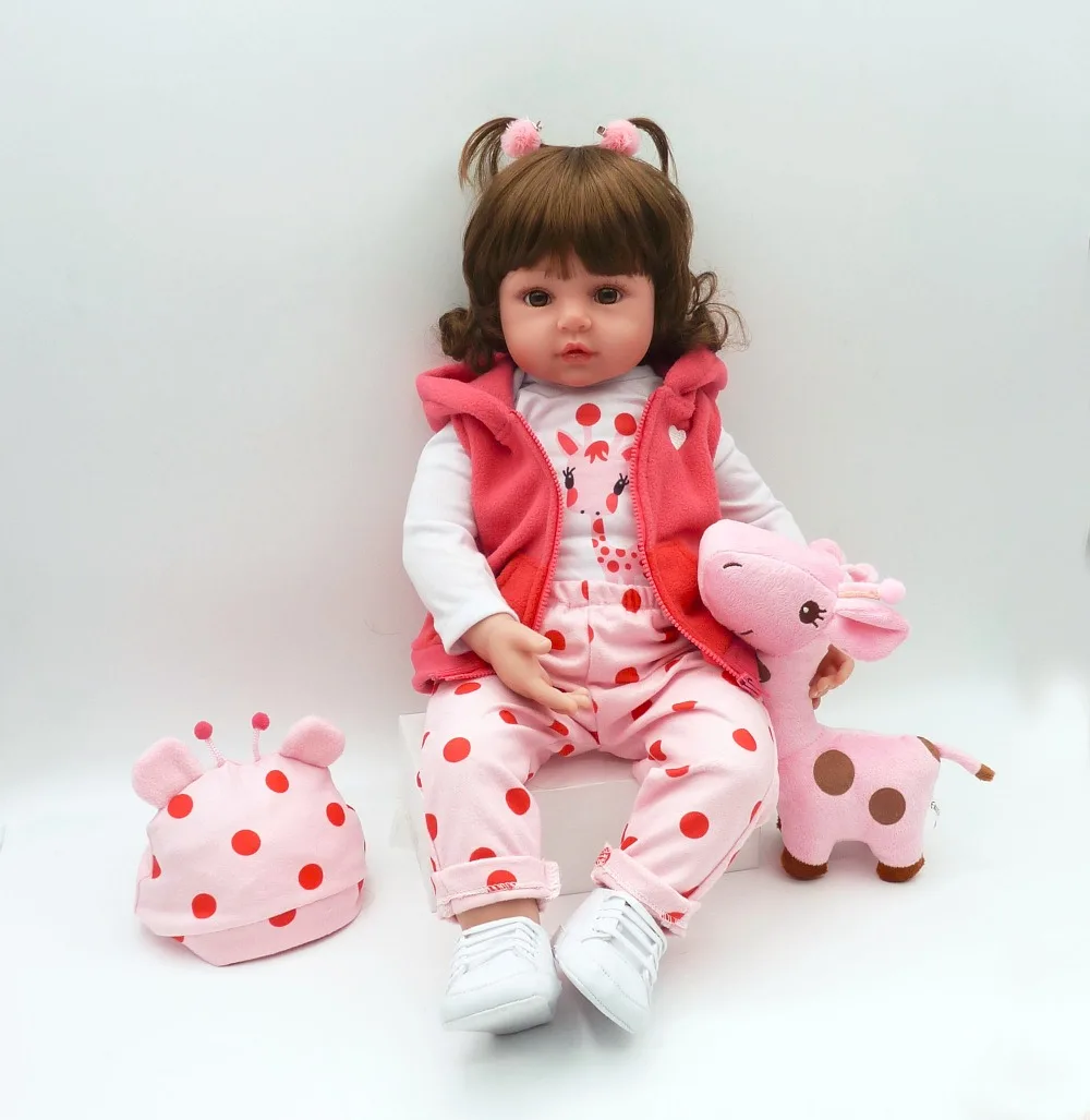 Дизайн 48 см силикона Reborn Baby Куклы Boneca Reborn реалиста Куклы Симпатичные для принцессы подарок на день рождения для детей Bebe Reborn n303