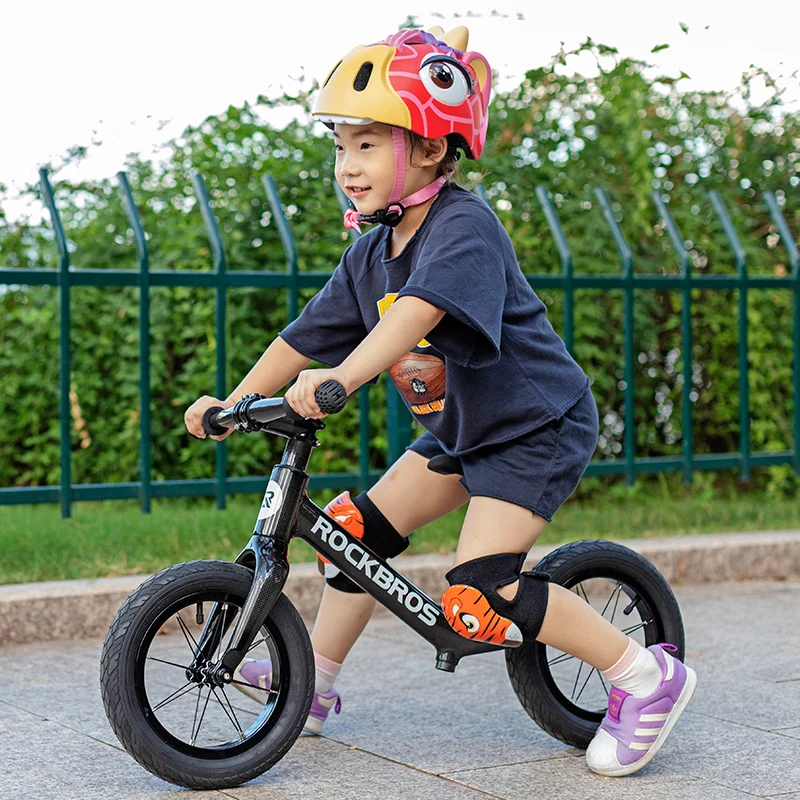 ROCKBROS Cycling Bike Bicycle Carbon Fiber Slide Bike Child Balance Bike Light Corrosion Resistant Bike For 2-6 Years Old Child