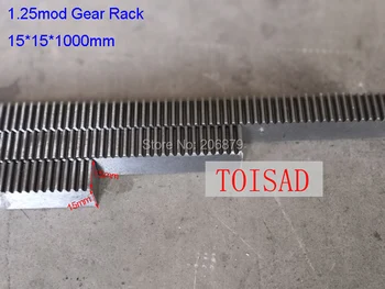 

1Pcs 1.25M Mode 15*15*1000mm Gear Rack (Straight Teeth) Precision Toothed CNC Router Rack For Long2.5M, Wide1.3M 1325 Machine