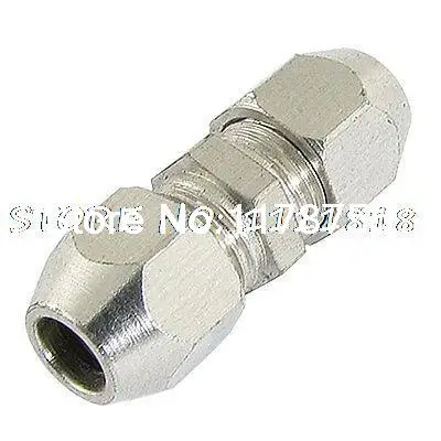 

6mm 15/64" Pneumatic Hose Metal Brass Compression Fitting Coupling Coupler