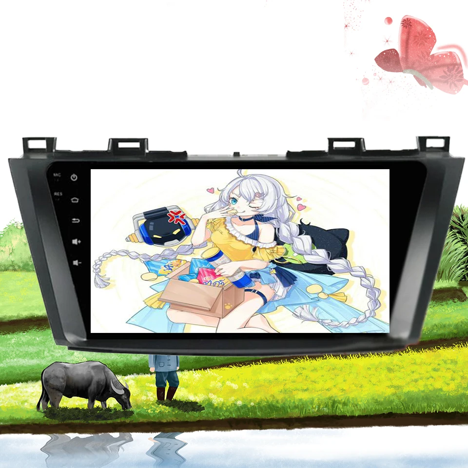 

Android 9.1 2 DIN 9" Octa Core Car dvd Video GPS For2009 - 2013 Mazda 5 Capacitive screen+wifi+ Carplay RGB tape Recorder