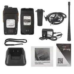 2 шт. Новый BAOFENG uv-6r Двухканальные рации pofung uv6r двухстороннее Радио 5 Вт 128ch UHF/VHF Dual Band обрабатываются трансивер