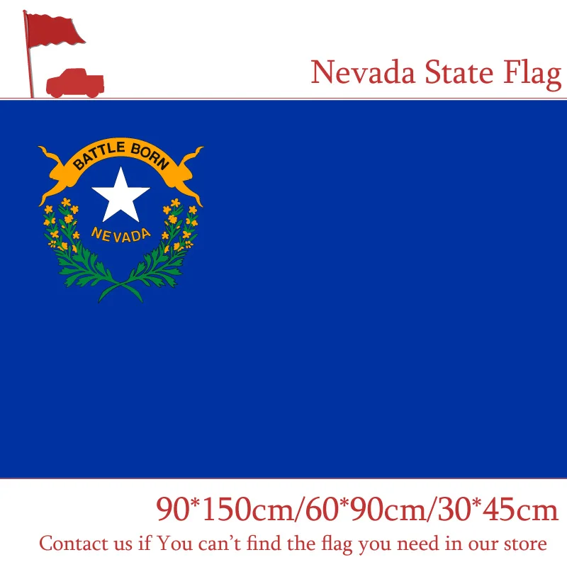 

Free shipping Nevada State Flag American Flag 90*150cm 60*90cm Digital Printing Activities Decorative USA Flag 30*45cm Car Flag