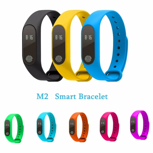 2017 New M2 Smart Bracelet Heart Rate Monitor Bluetooth Smartband Health Fitness Tracker Smart Band Wristband