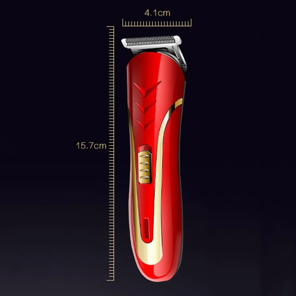 KEMEI KM-1409 триммер для волос из углеродистой стали с европейской вилкой перезаряжаемая электрическая бритва Мужская бритва для бороды электрическая машинка для стрижки волос