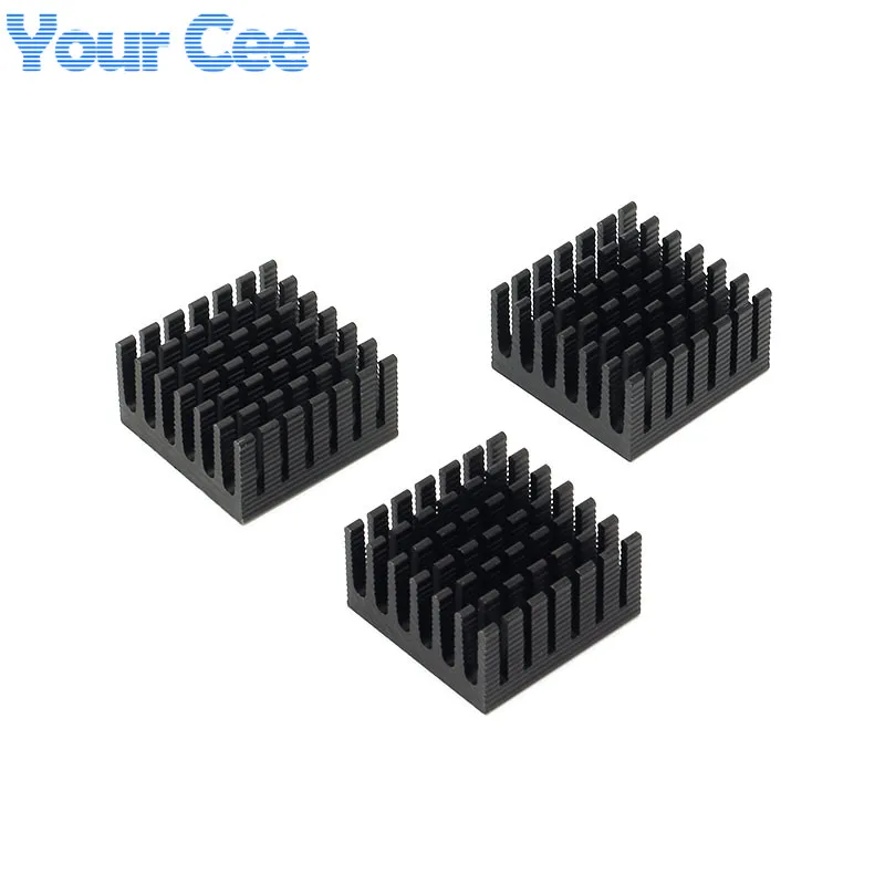 

1 pc Heatsink Cooling Fin Aluminum Heat Sink Radiator Cooler for Graphic Black 28*28*15mm 28X28X15mm