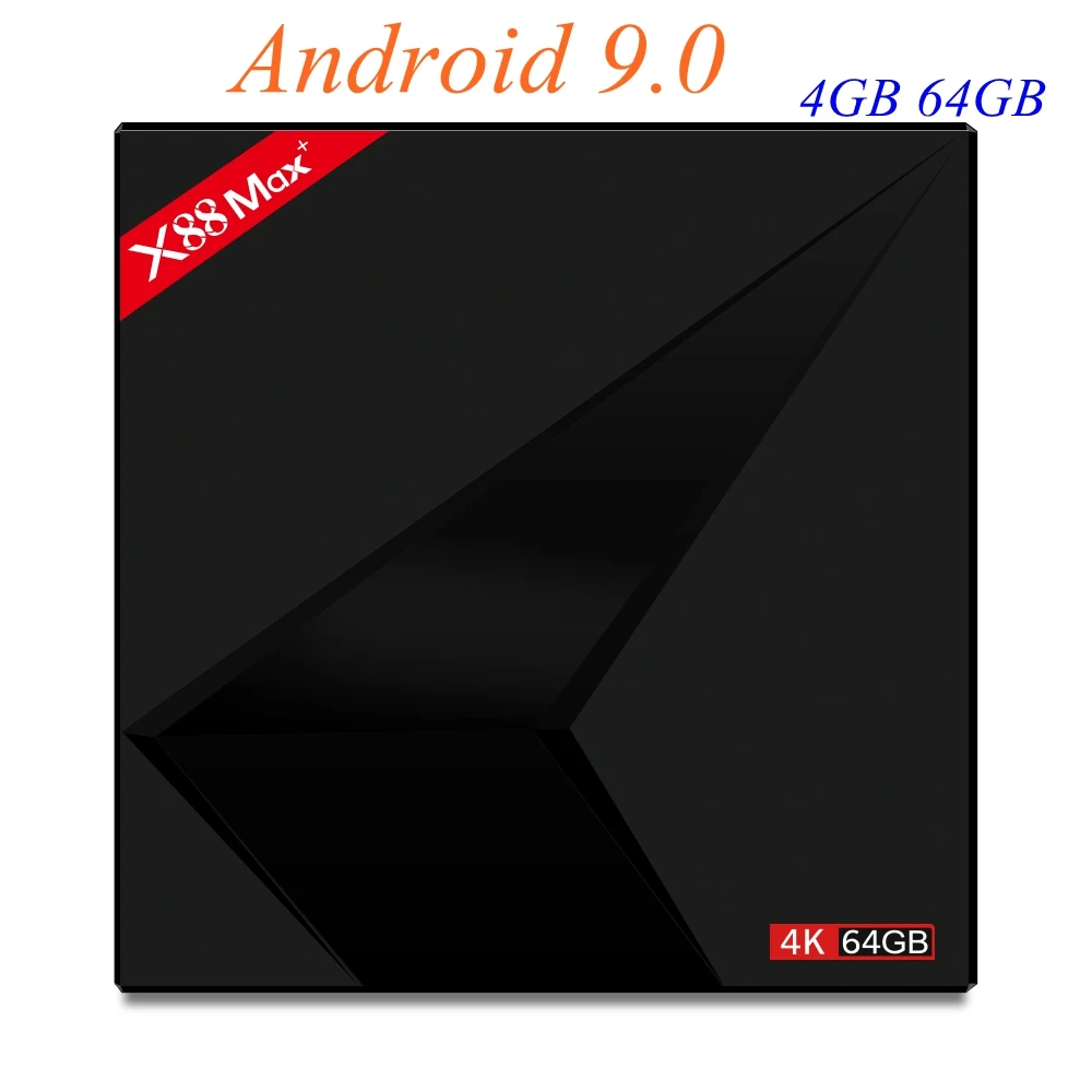 

10pcs Android 9.0 TV Box X88 MAX Plus Rockchip RK3328 Quad Core 4GB 64GB 2.4G/5G Dual WiFi USB3.0 BT4.0 4K H.265 Set TOP Box