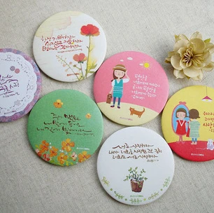 

Free ship!1=30pc!New model Sweet cute cartoon mirror / portable Cosmetic mirror / make up small pocket mirrors/put in bag