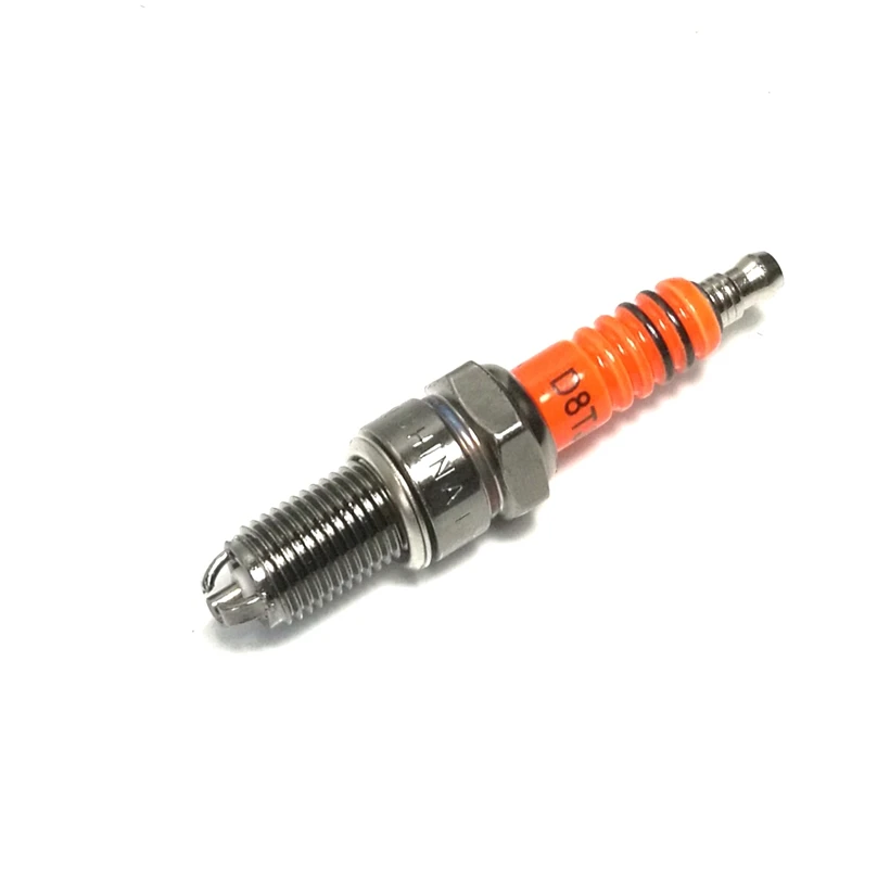 Wholesale 10pcs Spark Plug D8TC for Motorcycle Dirt Bike ATV Quad Motard Moped Buggy Scooter