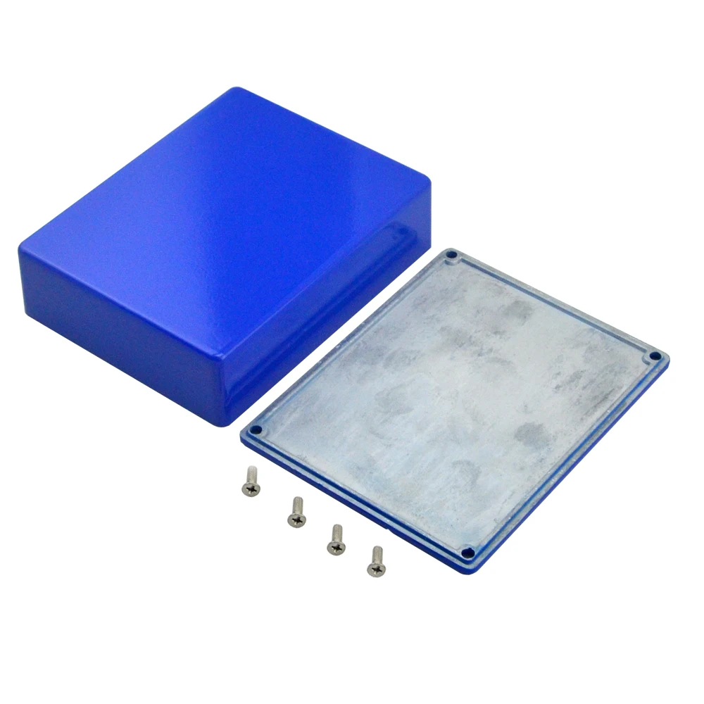 1590BB pedal cases guitar Aluminium Stomp Box Pedal Enclosure deep blue With 4 Screws for Guitar
