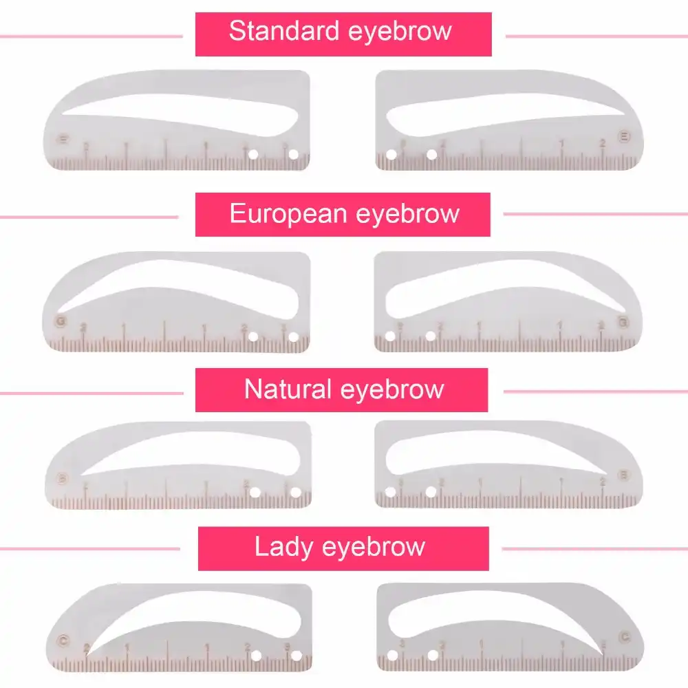 Fresh new Shaping Grooming 4 Microblading Eyebrow Stencil Template Everlasting Make-up Forehead Stencils Reusable Desig photograph regarding Printable Eyebrow Stencils identify Fresh new Shaping Grooming 4 Microblading Eyebrow Stencil Template Long lasting Make-up Forehead Stencils Reusable Desig