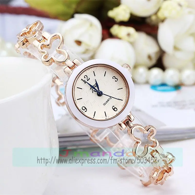 100pcs/lot JW-8226L stylish lady elegance watch  wrap quartz bracelet watch for women wholesale alloy watch