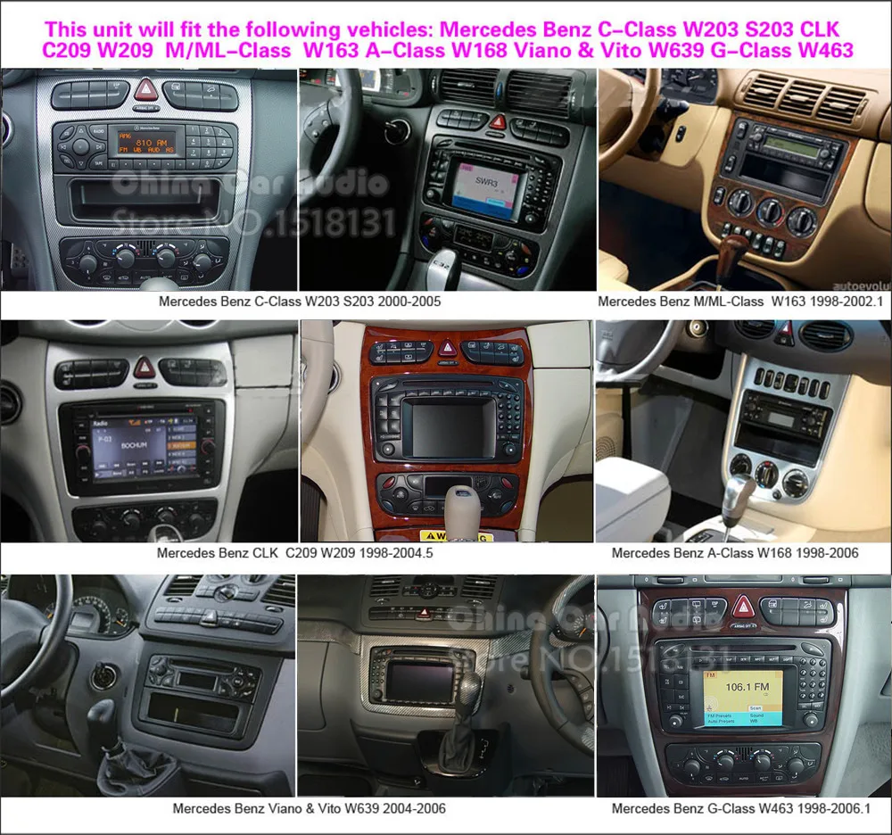 Perfect IPS Android 8.0 4GB RAM Car DVD Player Radio For Mercedes-Benz C CLK A G Class W203 W209 W463 W168 Vito Viano Car GPS Octa Core 2 Perfect IPS Android 8.0 4GB RAM Car DVD Player Radio For Mercedes-Benz C CLK A G Class W203 W209 W463 W168 Vito Viano Car GPS Octa Core 2