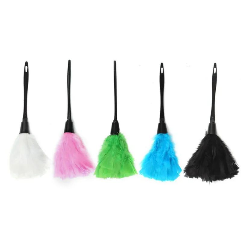 

Multicolor Turkey Feather Duster Anti Static Dust Brush Dusters Car Fan Furniture Cleaner Duster Household Home Cleaning Tools