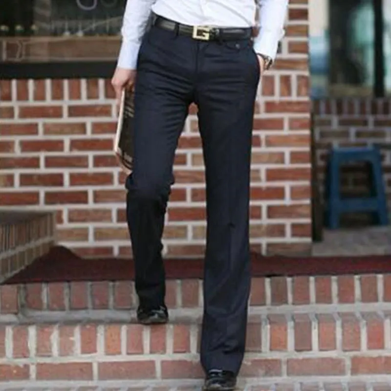 Новые мужские расклешенные брюки деловые штаны с колокольчиком для танцев белый костюм брюки размер 28 2930 31 32 33 34 36 37