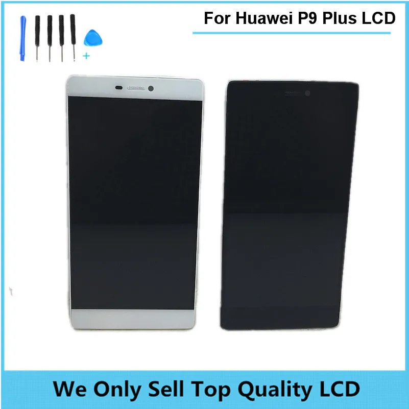 

For HUAWEI P9 Plus LCD Display with Frame Change OLED Screen with Touch Screen Digitizer Assembly High Quality 10pcs/lot