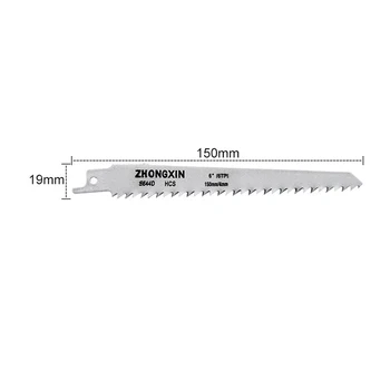 

20Pcs HCS Carbon Saber Saw Blades 150 x 19 x 0.9 mm for Wood PVC RT99