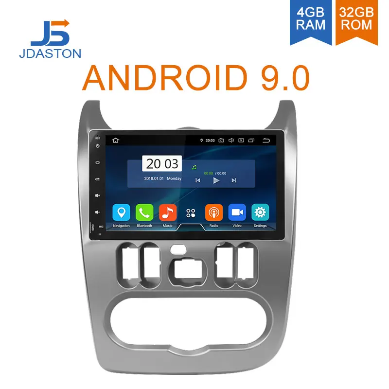JDASTON 10.1 بوصة الروبوت 9.0 سيارة مشغل وسائط متعددة لرينو لوجان سانديرو منفضة WIFI GPS للملاحة ستيريو 4G RAM سيارة راديو JDASTON 10.1 بوصة الروبوت 9.0 سيارة مشغل وسائط متعددة لرينو لوجان سانديرو منفضة WIFI GPS للملاحة ستيريو 4G RAM سيارة راديو