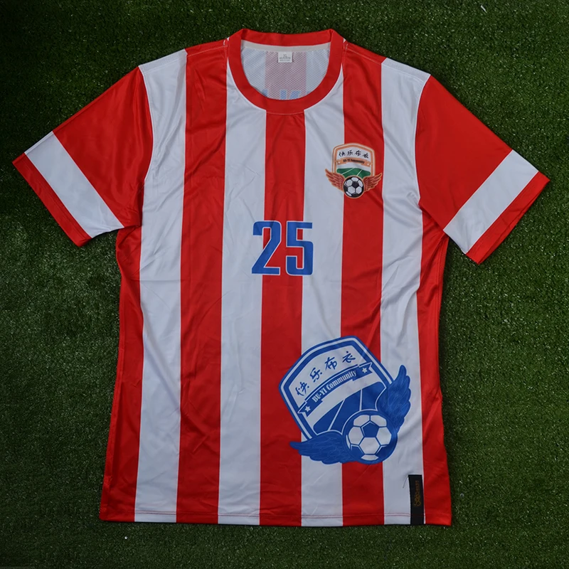polyester fabric top quality sublimatized custom soccer jerseysin