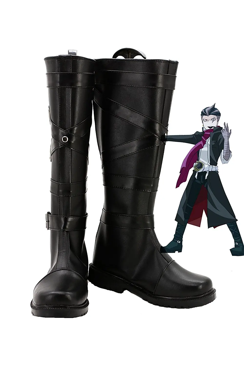 

Ботинки для косплея Kiyotaka Ishimaru Danganronpa: Trigger Happy Havoc Kiyotaka Ishimaru, черные ботинки на заказ