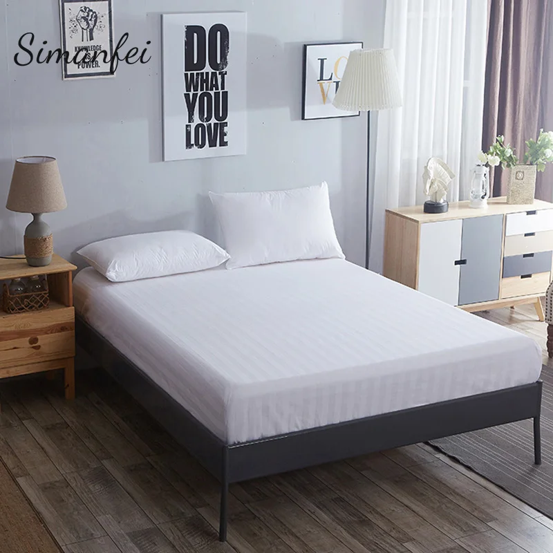 

Simanfei New Coming Mattress Pad Protector Mattress Cover Fitted Sheet Bed Linens with Elastic Rubber