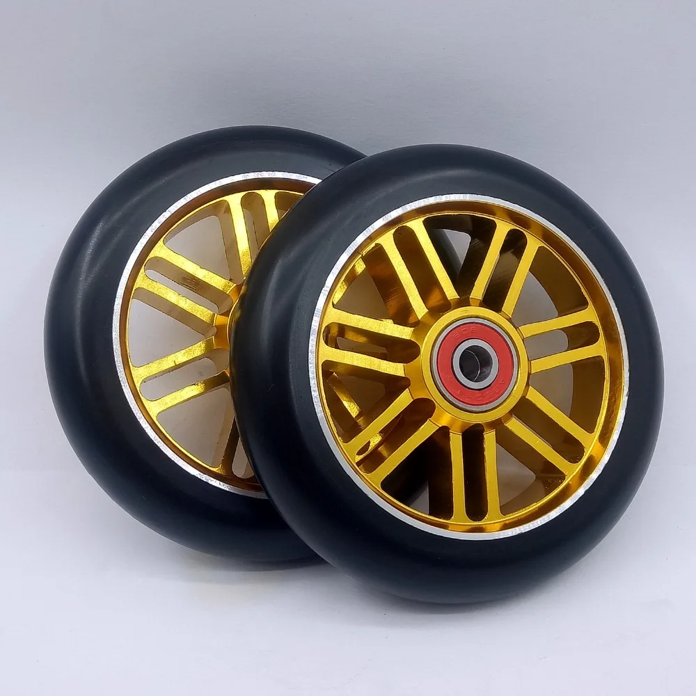 2 PCS 110mm Stunt Scooter Wheel With Aluminium Alloy Hub High elastic