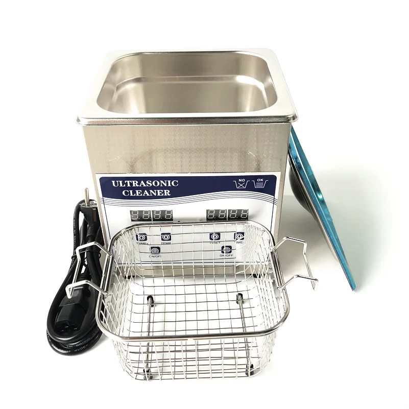2 liter ultrasonic cleaner for clock movements with Stainless steel