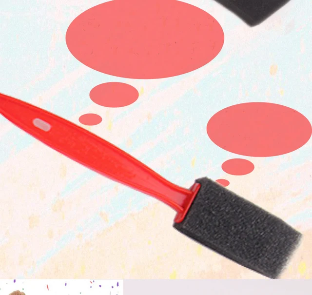 12 Spugne Per Pittura - Pennelli In Schiuma Con Forme Diverse, Per Arte E Decorazione - Foto 5