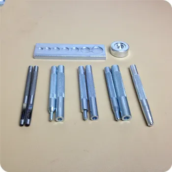 

Four buckle / steam eye / rivet / punching tool installed full metal snap button 831/633/655/201