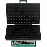 AideTek ESD Safe SMD Storage IC Box Bins Anti-statics SMT Organizer Transistor Electronics Storage Cases & Organizers BOXALLAS 1