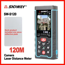 Sndway medidor de distância à laser, telêmetro e fita para medição de distância à laser, ferramenta de ângulo