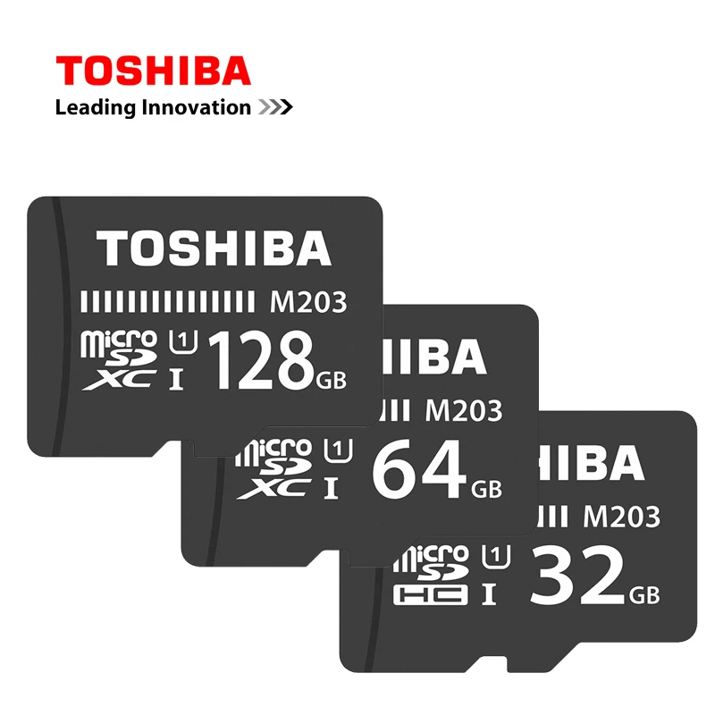 5 шт. Toshiba M203 128GB карта Micro SD C10 4K U1 100 МБ/с. слот для карт памяти SDXC класса 10 UHS-I 16 Гб оперативной памяти, 32 Гб встроенной памяти, 64 ГБ 128 Гб MicroSDHC FullHD TF карты