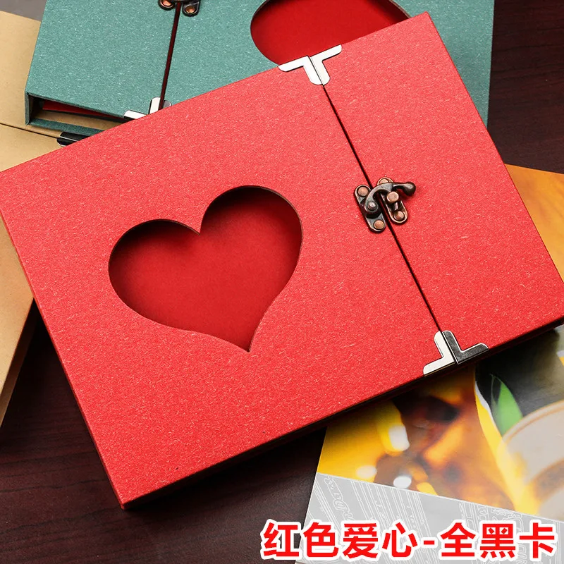 DIY Photo Album for Lovers Birthday Gift Wedding Photos Baby Photo Album Scrapbook Paper Crafts Sticky Albums 10in