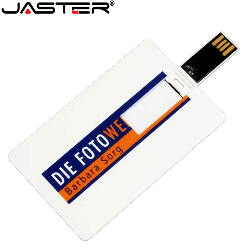 Кредитная карта с логотипом JASTER usb 2 0 4 ГБ 8 16 ГБ|USB флэш-накопители| |