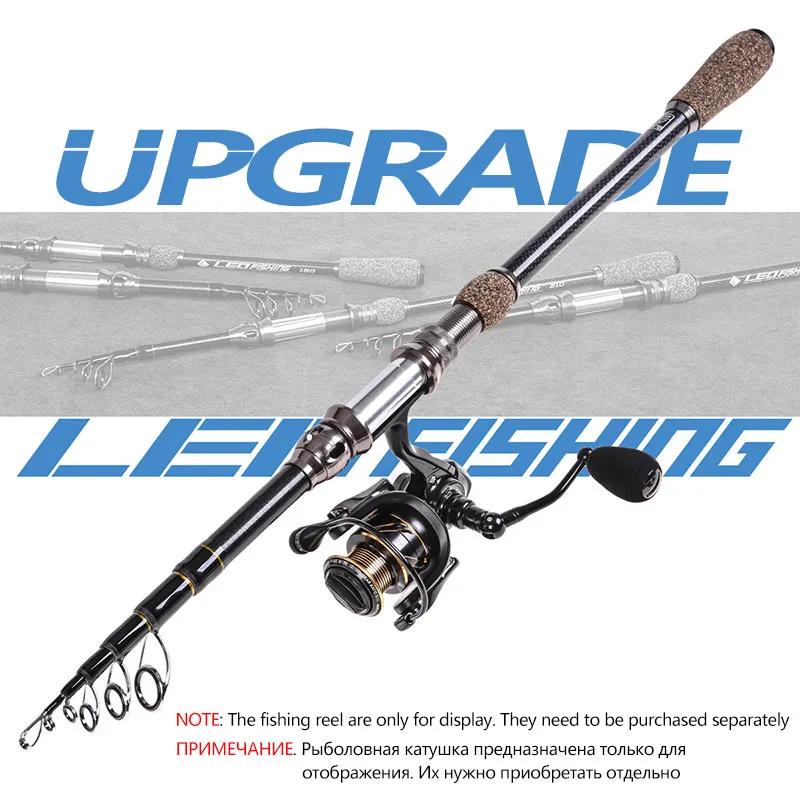 الكربون إغراء 1.8 M-2.4 M تلسكوبي الصيد رود معالجة خفيفة السفر الصب الغزل الألومنيوم روك المحمولة الصيد قضيب