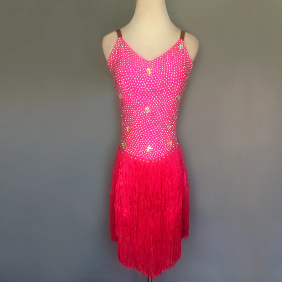 

Customized Children's Latin Competition Dress Adult Latin Dance Dress Latin Dance Dress