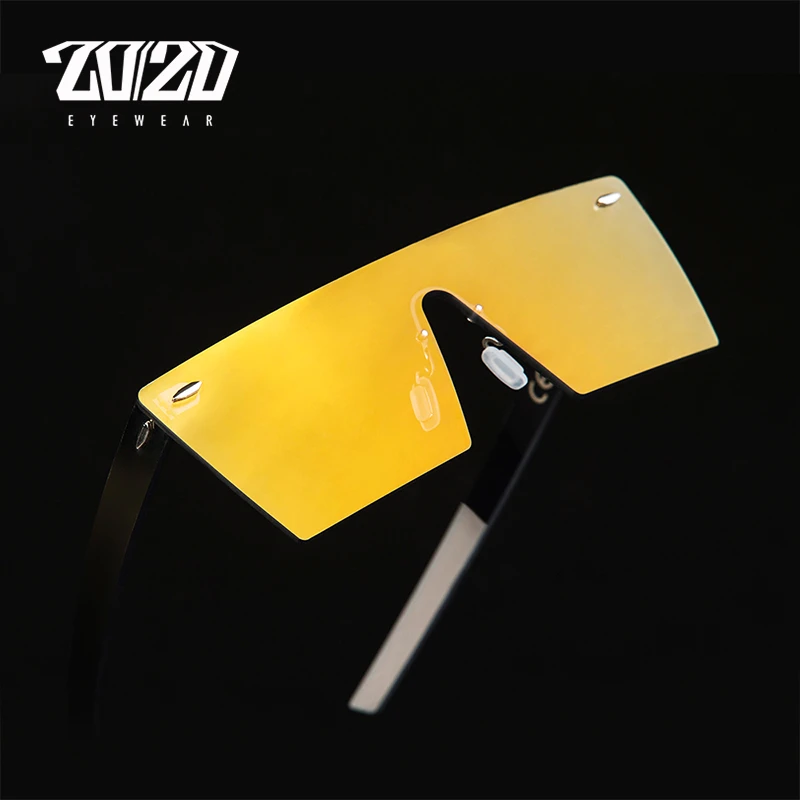 

20/20 Brand Vintage Sunglasses Men Rimless Travel Flat Panel Lens Male Sun Glasses Women Oculos Gafas PC1604