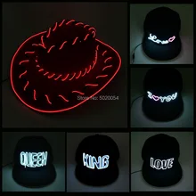 Реквизит для сцены головные уборы принадлежности танцевальный реквизит светящиеся кепки в стиле хип-хоп EL холодный свет танцевальная Кепка диджея светящиеся светодиодные ковбойские шляпы