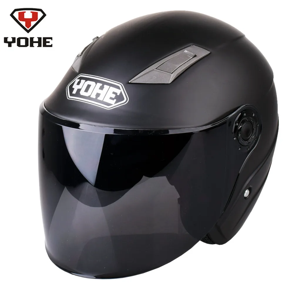 YOHE мотоциклетный шлем с открытым лицом Casco Moto Casque мото скутер шлемы матовые