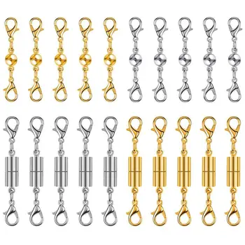 

20Pcs Magnetic Clasps For Jewelry, Magnetic Necklace Extender Clasps And Closures For Bracelet And Jewelry Making Supplies