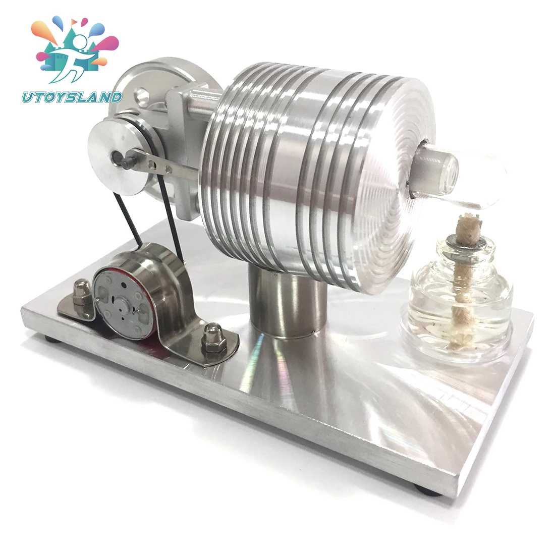 

UTOYSLAND Launchable All-metal Stirling Micro-external Combustion Engine Model Building Kits Toy Gift Hot