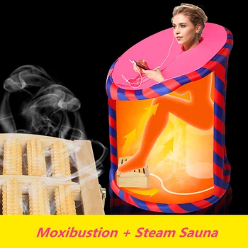 Inflatable Sauna SPA Moxibustion Multifunctional Foot Sauna Box STEAM BATH Lose Weight Detox Therapy Steam Shower Room Wet Sauna sauna room infrared sauna slimming negative ion detox therapy personal fir sauna jade heating foot pad folding chair