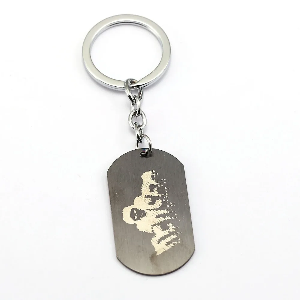 Watchs Dogs 2 Keychain Dedsec Dog Tag Key Ring Holder Chaveiro game Key