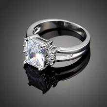 Moda Natural de blanco, zafiro, negro, rosa, circón de alta calidad de plata pareja, anillos mujer, señor de los anillos, anillo de bodas