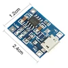 Aceirmc-Módulo de carga TP4056, 5V, Micro USB 1A 18650, placa de carga de batería de litio con módulo de cargador de protección ► Foto 3/6