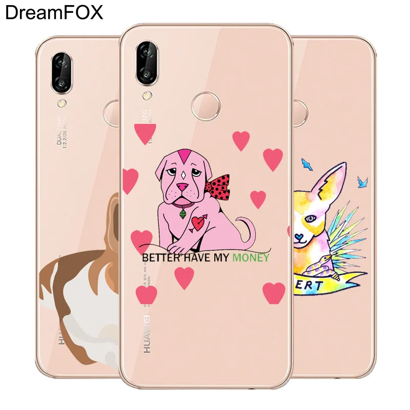 DREAMFOX K282 собака мягкая TPU силиконовый чехол для huawei Honor 6A 6C 7X9 10 P20 Lite Pro P Smart |